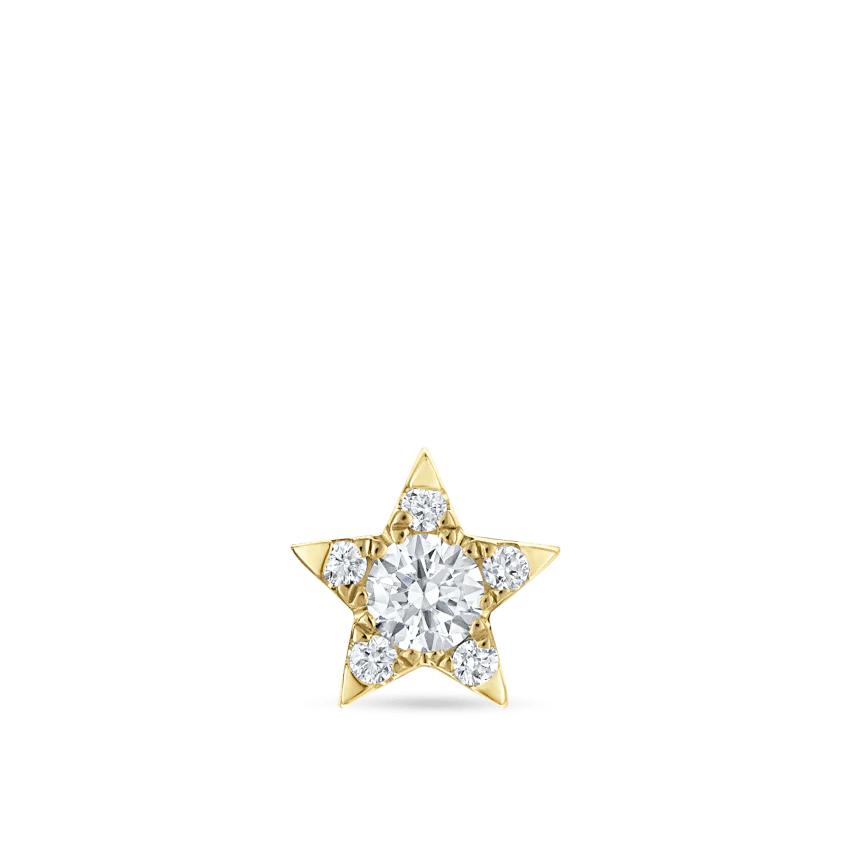 Diamond Star Threaded Stud Earring - Image 19