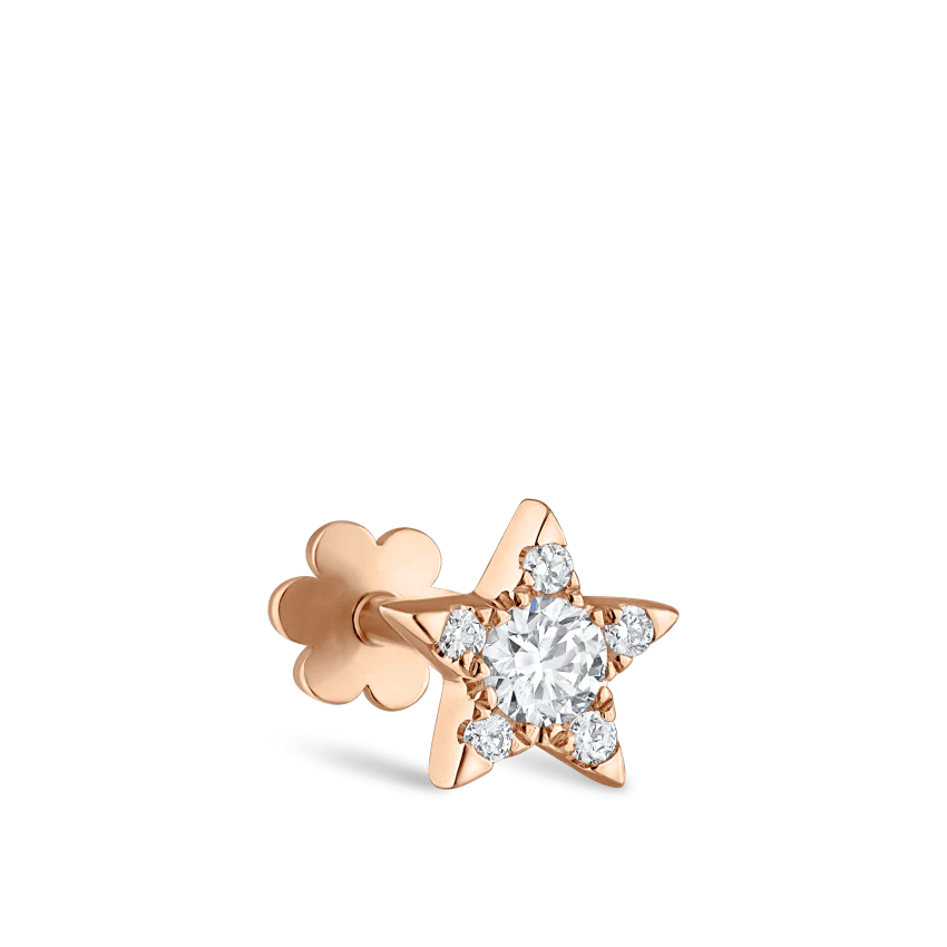 Diamond Star Threaded Stud Earring - Image 28