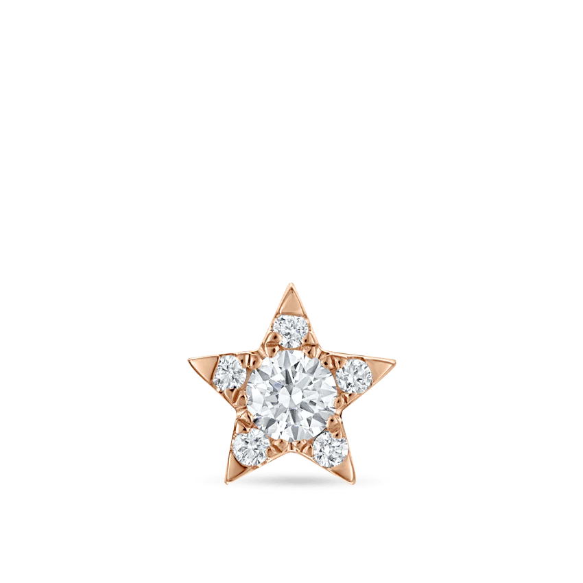 Diamond Star Threaded Stud Earring - Image 37