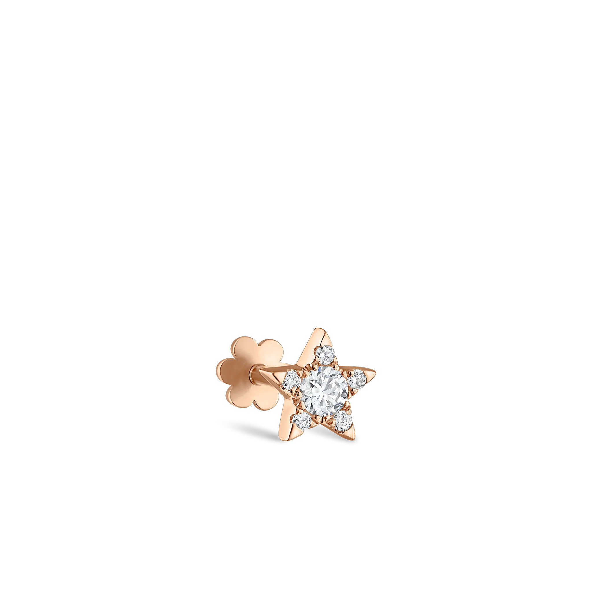 Diamond Star Threaded Stud Earring - Image 45