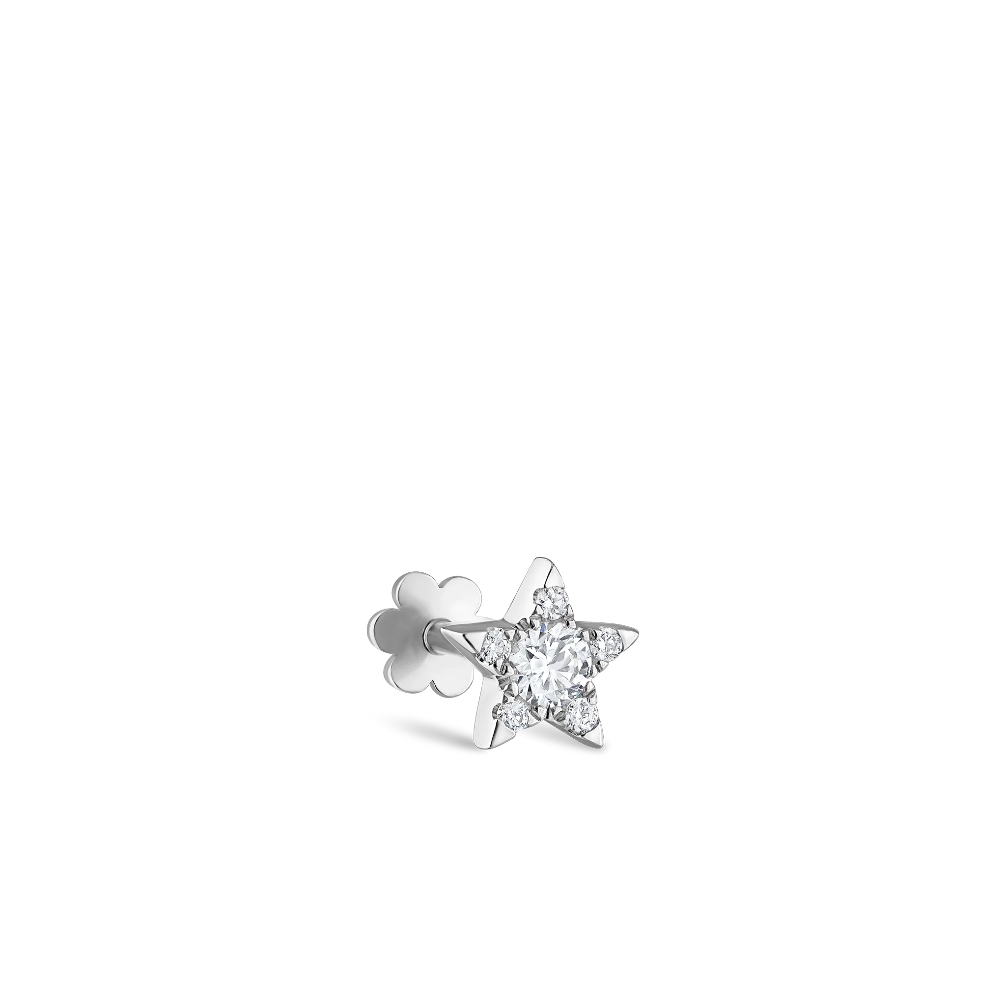 Diamond Star Threaded Stud Earring - Image 46