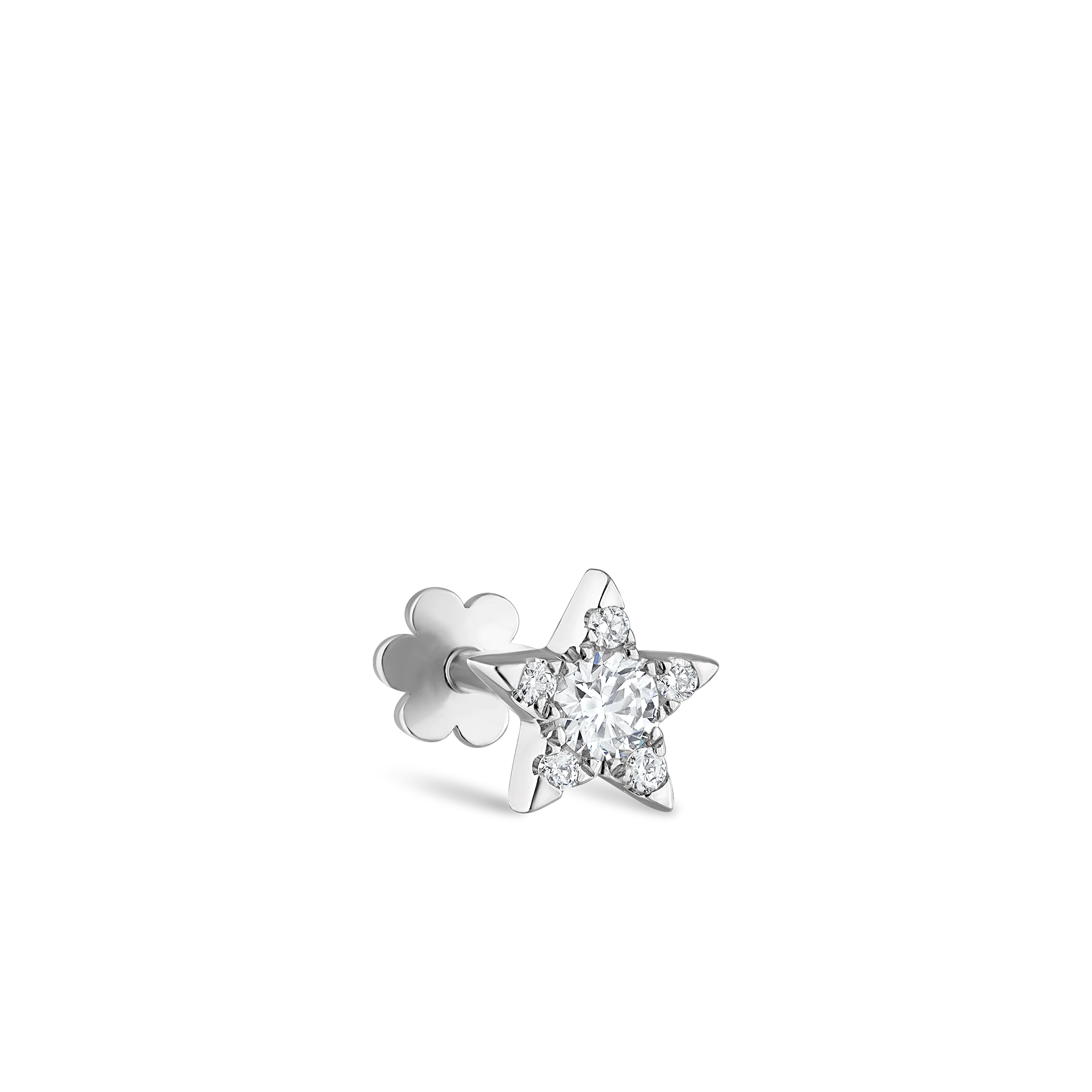 Diamond Star Threaded Stud Earring - Image 49