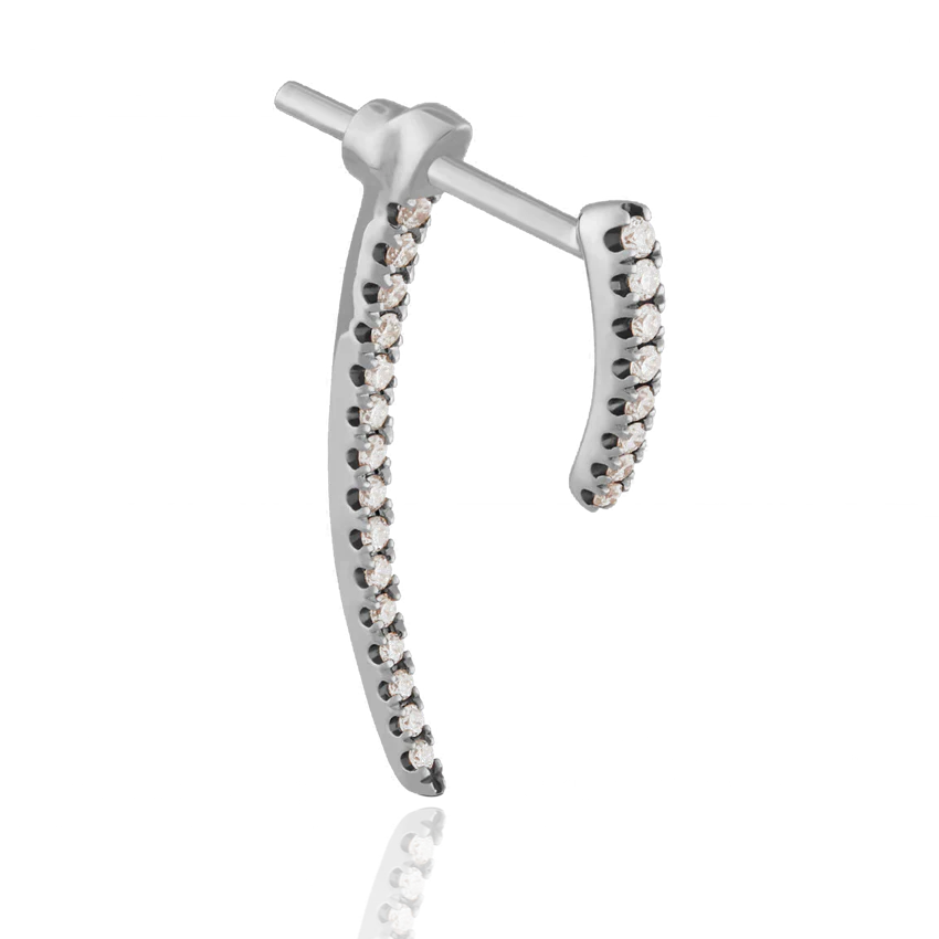 Diamond Talon Stud Earring - Image 2