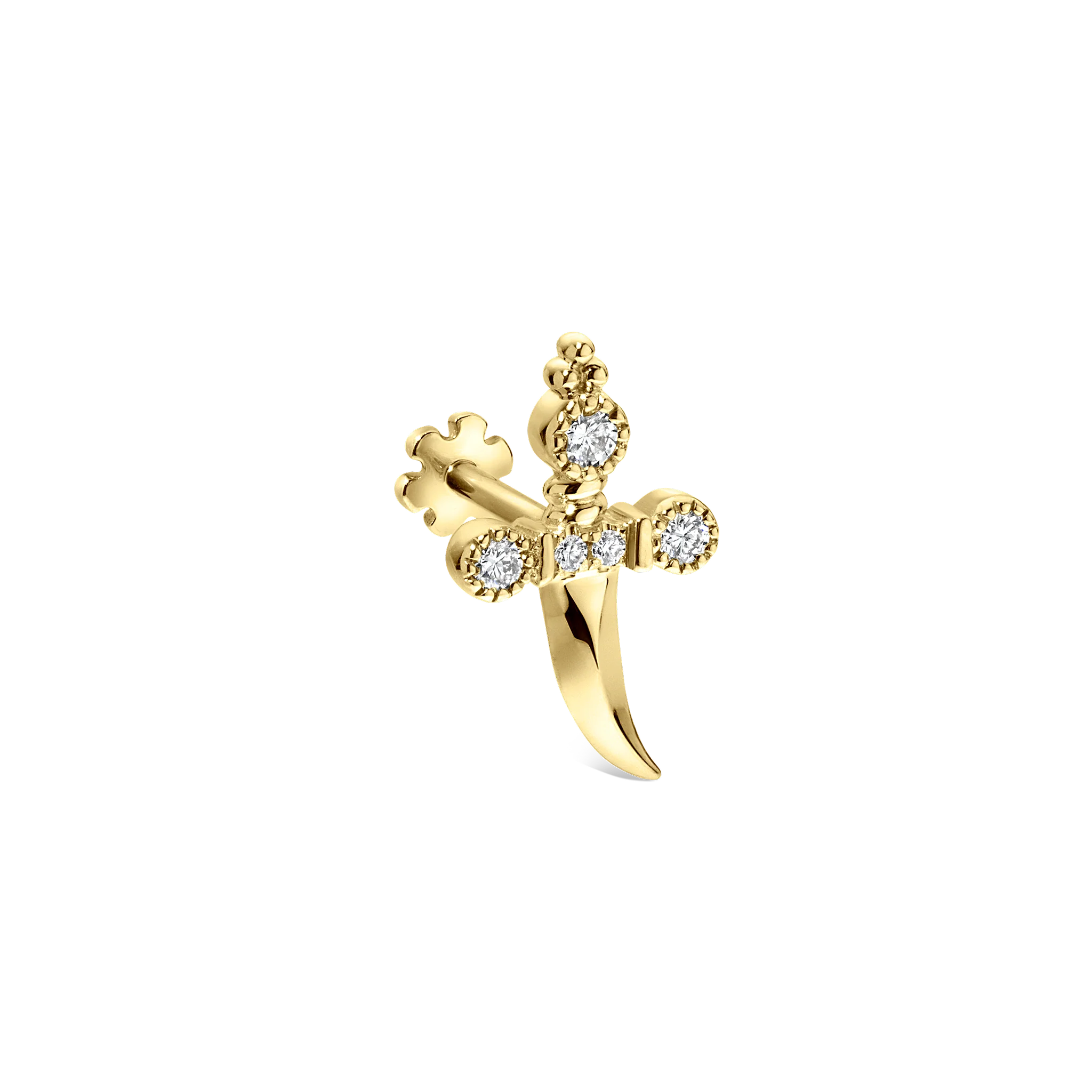 Diamond Trinity Hilt Dagger Threaded Stud - Image 9