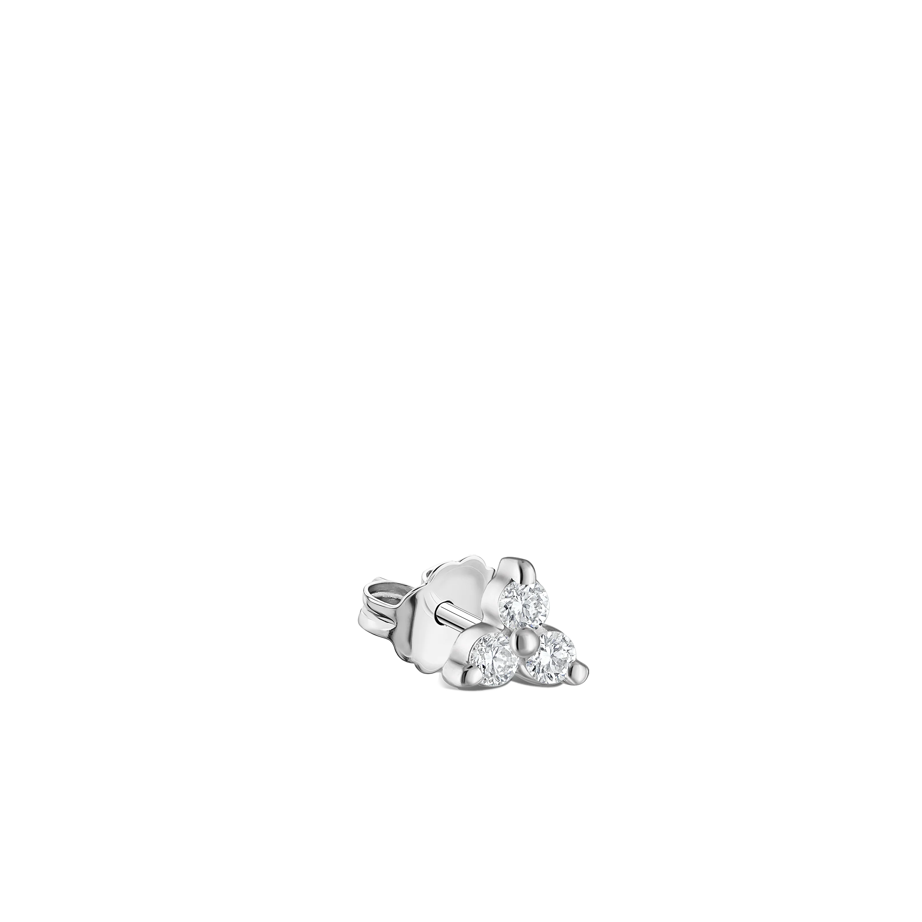 Diamond Trinity Stud Earring - Image 21