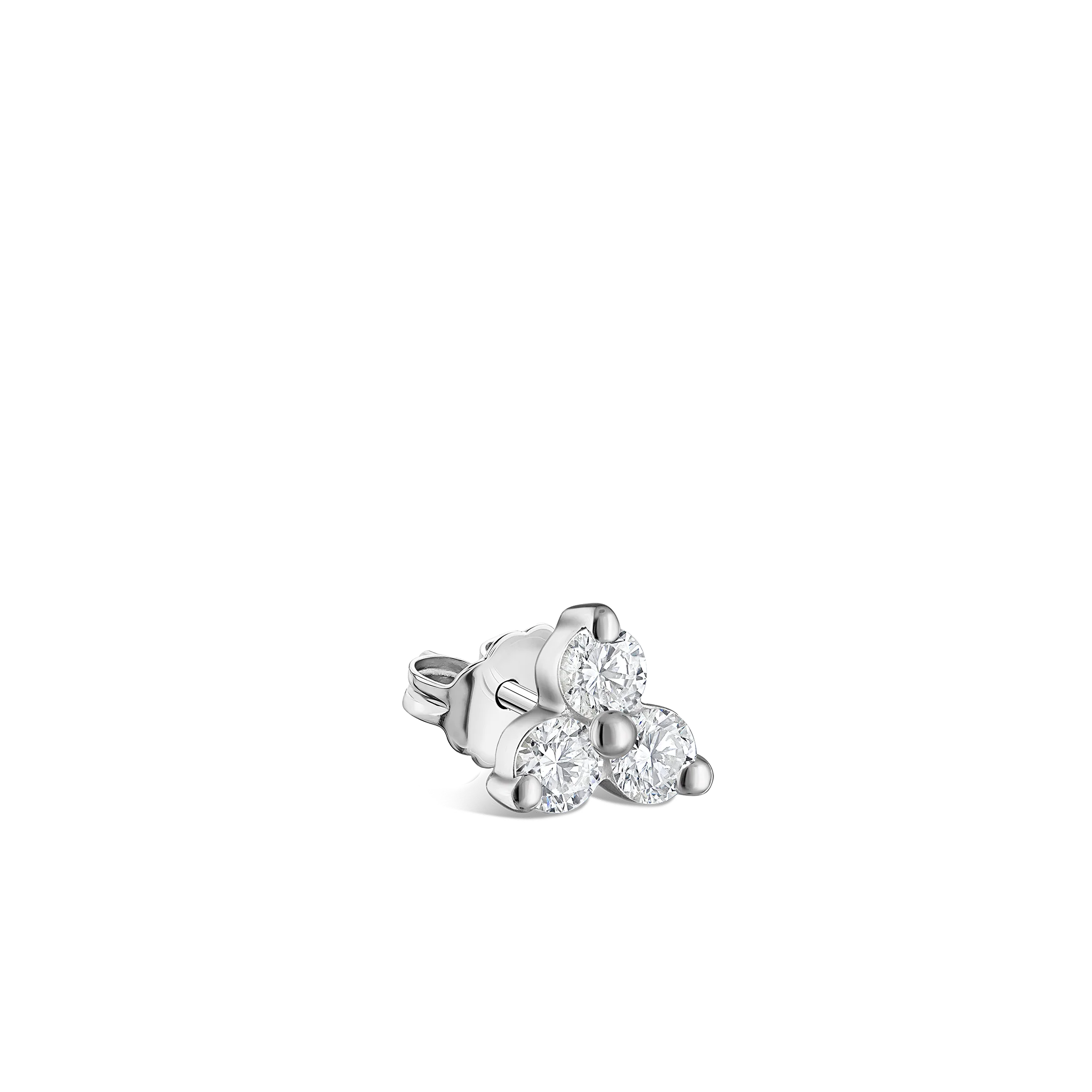 Diamond Trinity Stud Earring - Image 24