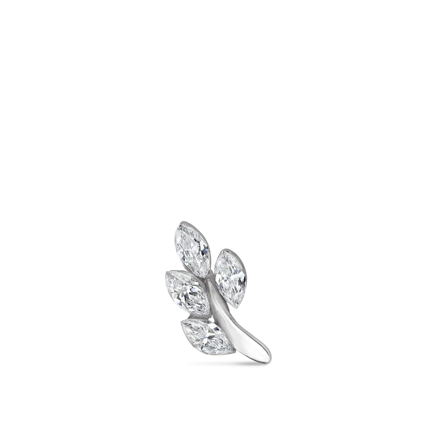 Diamond Vine Threaded Stud Earring - Image 19