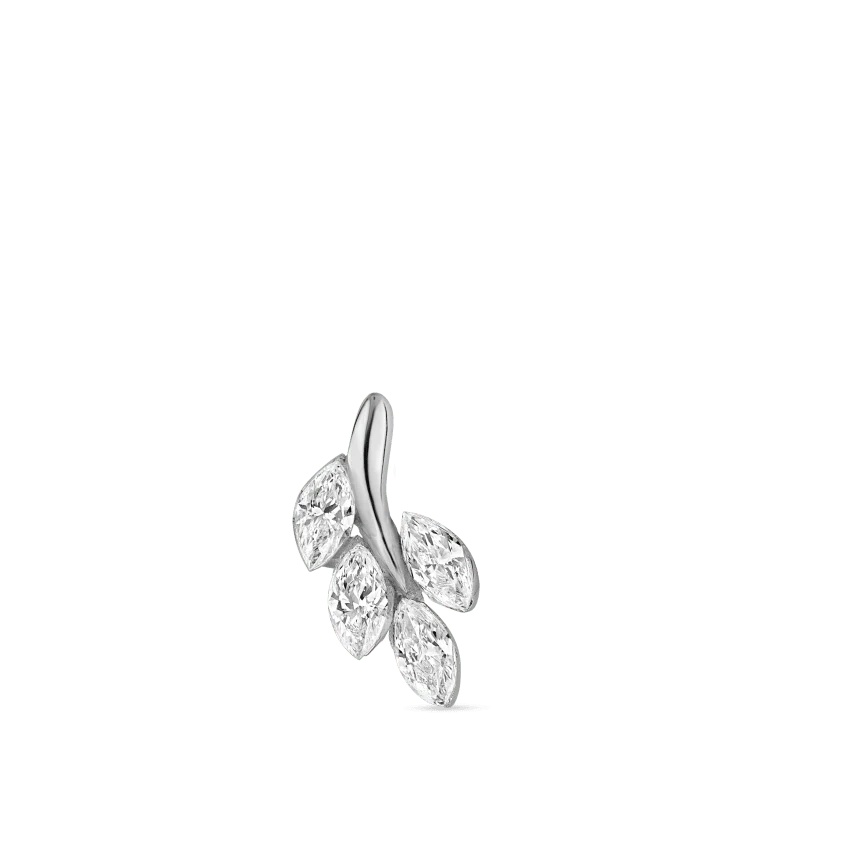 Diamond Vine Threaded Stud Earring - Image 26