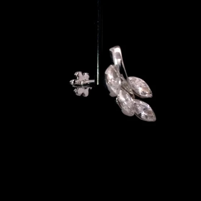 Diamond Vine Threaded Stud Earring - Image 38