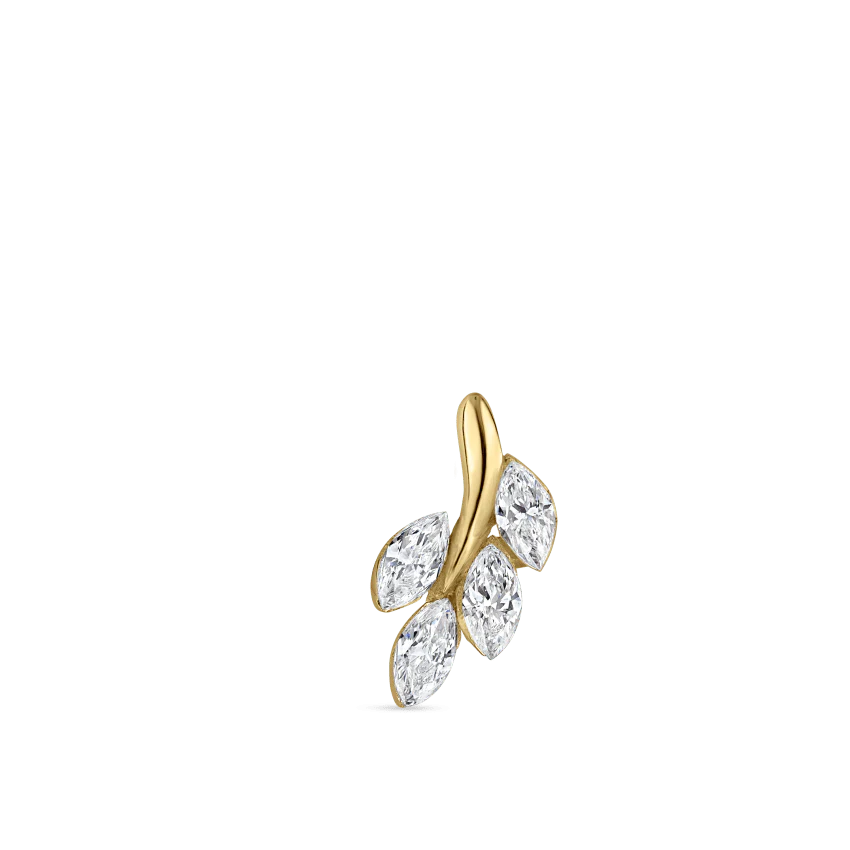 Diamond Vine Threaded Stud Earring - Image 47