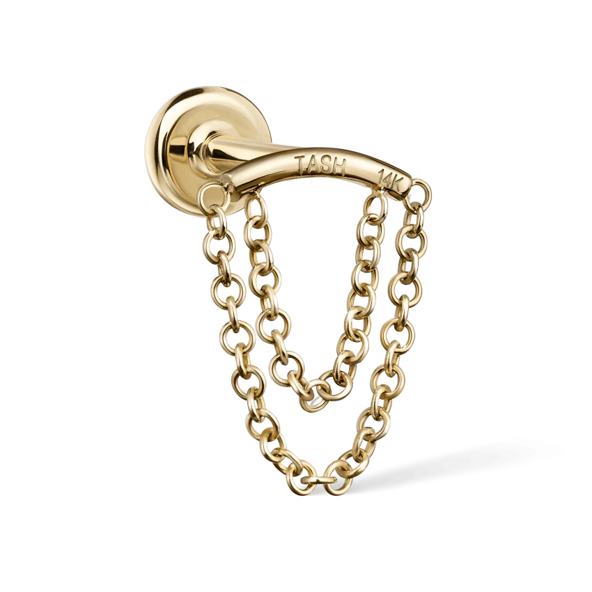 Double Chain Threaded Stud Drape With Titanium Backing - Image 10