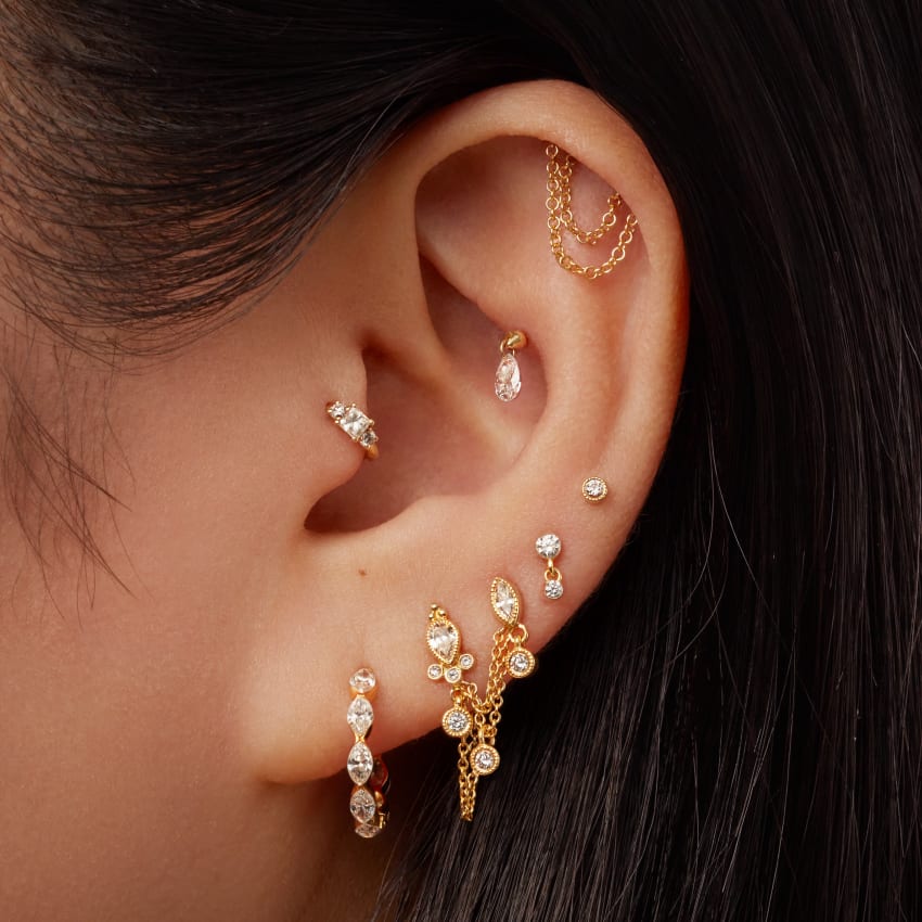 Double Chain Threaded Stud Drape With Titanium Backing - Image 20