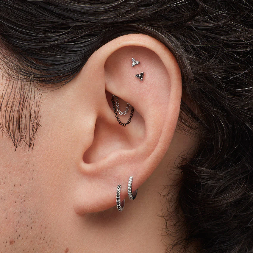 Double Chain Threaded Stud Drape With Titanium Backing - Image 24