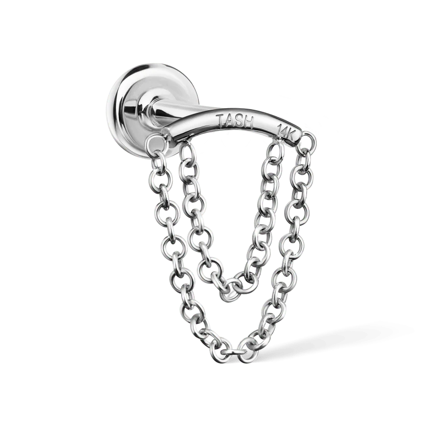 Double Chain Threaded Stud Drape With Titanium Backing - Image 3