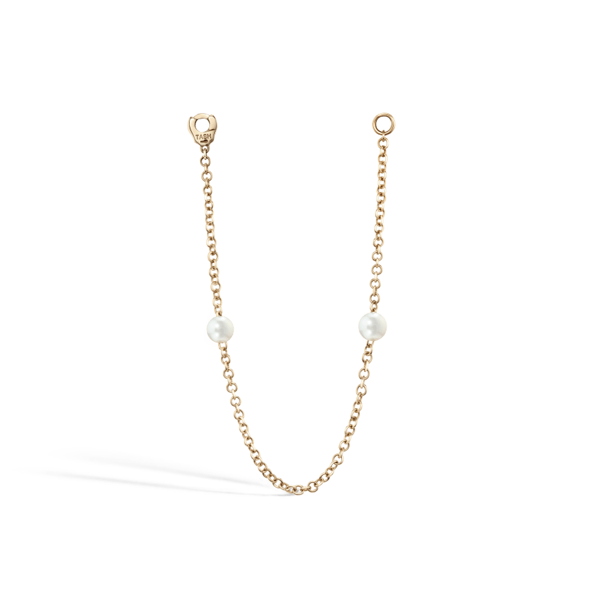 Double Pearl Chain Connecting Charm - Image 5