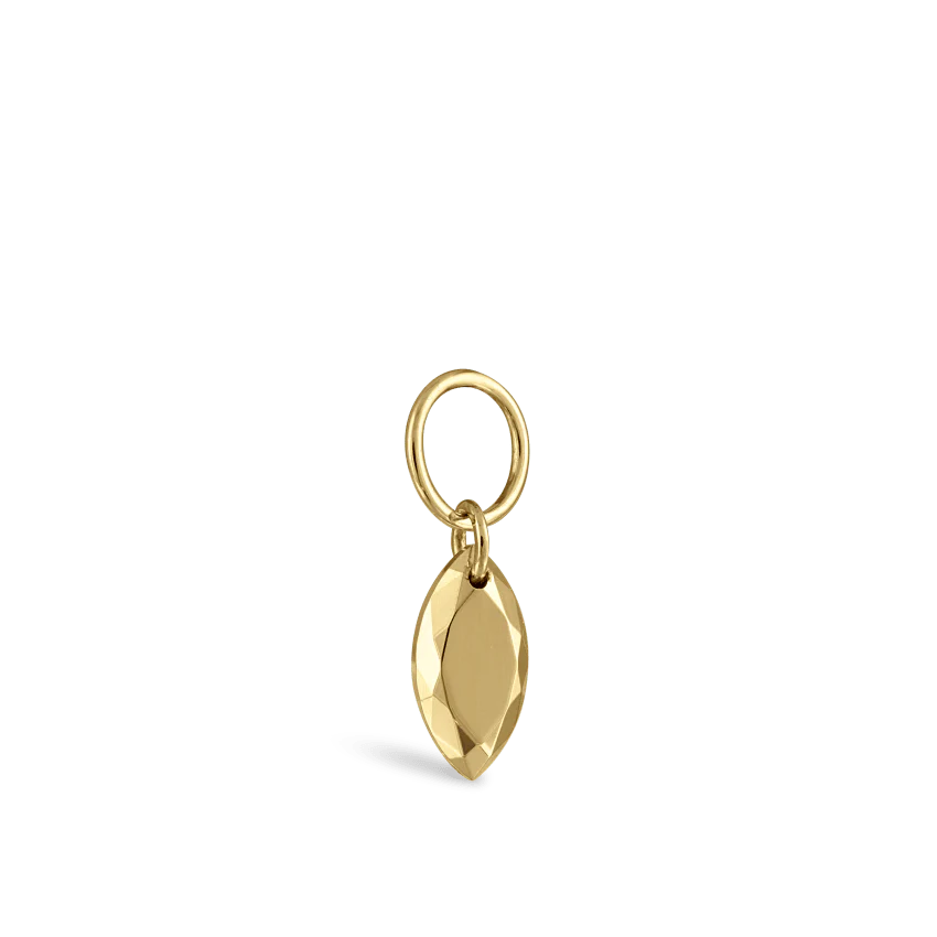 Faceted Gold Marquise Charm - Image 21