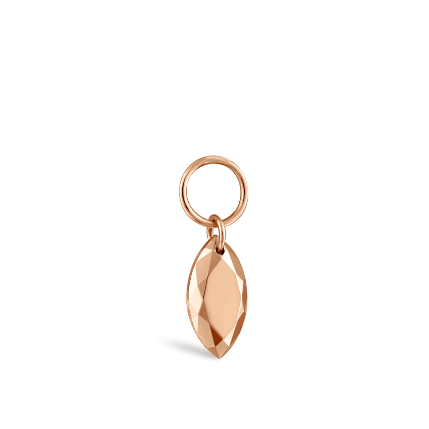 Faceted Gold Marquise Charm - Image 41