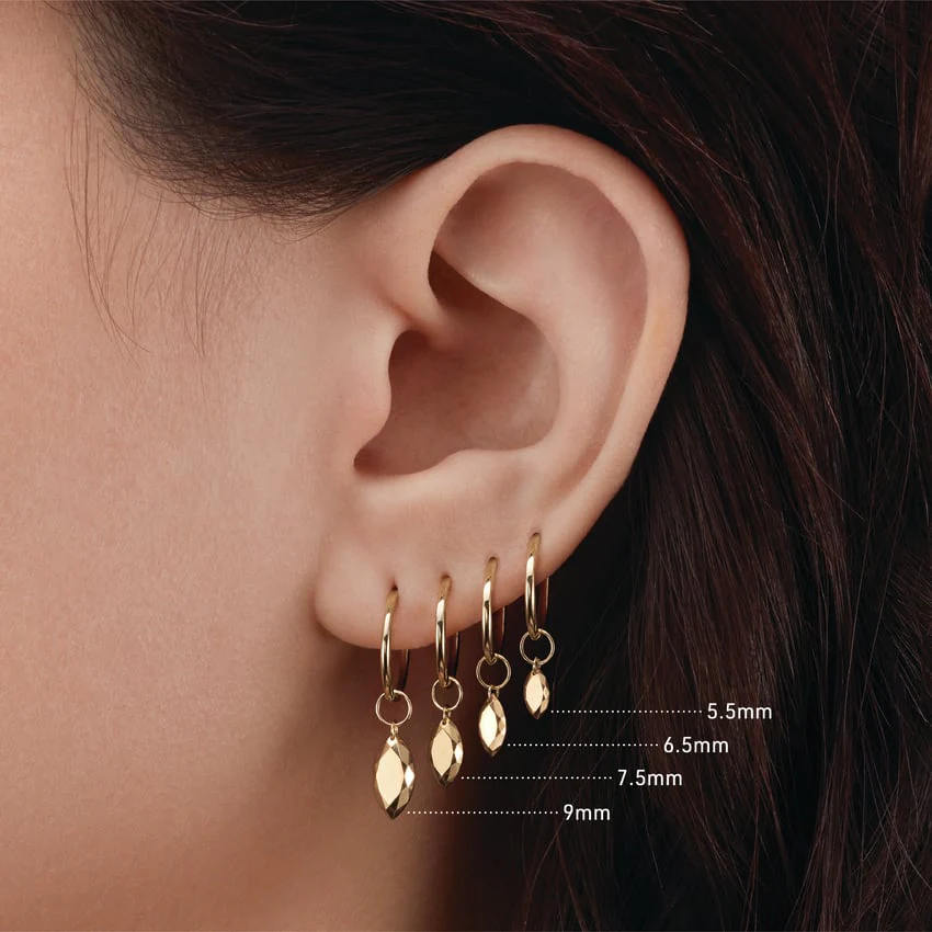 Faceted Gold Marquise Charm - Image 45