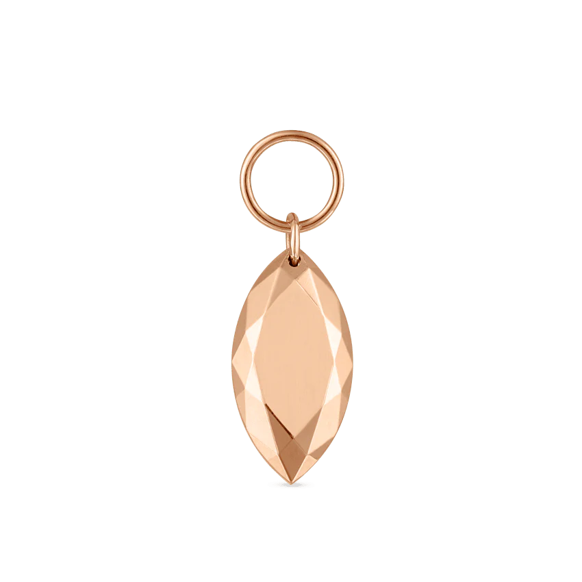 Faceted Gold Marquise Charm - Image 46