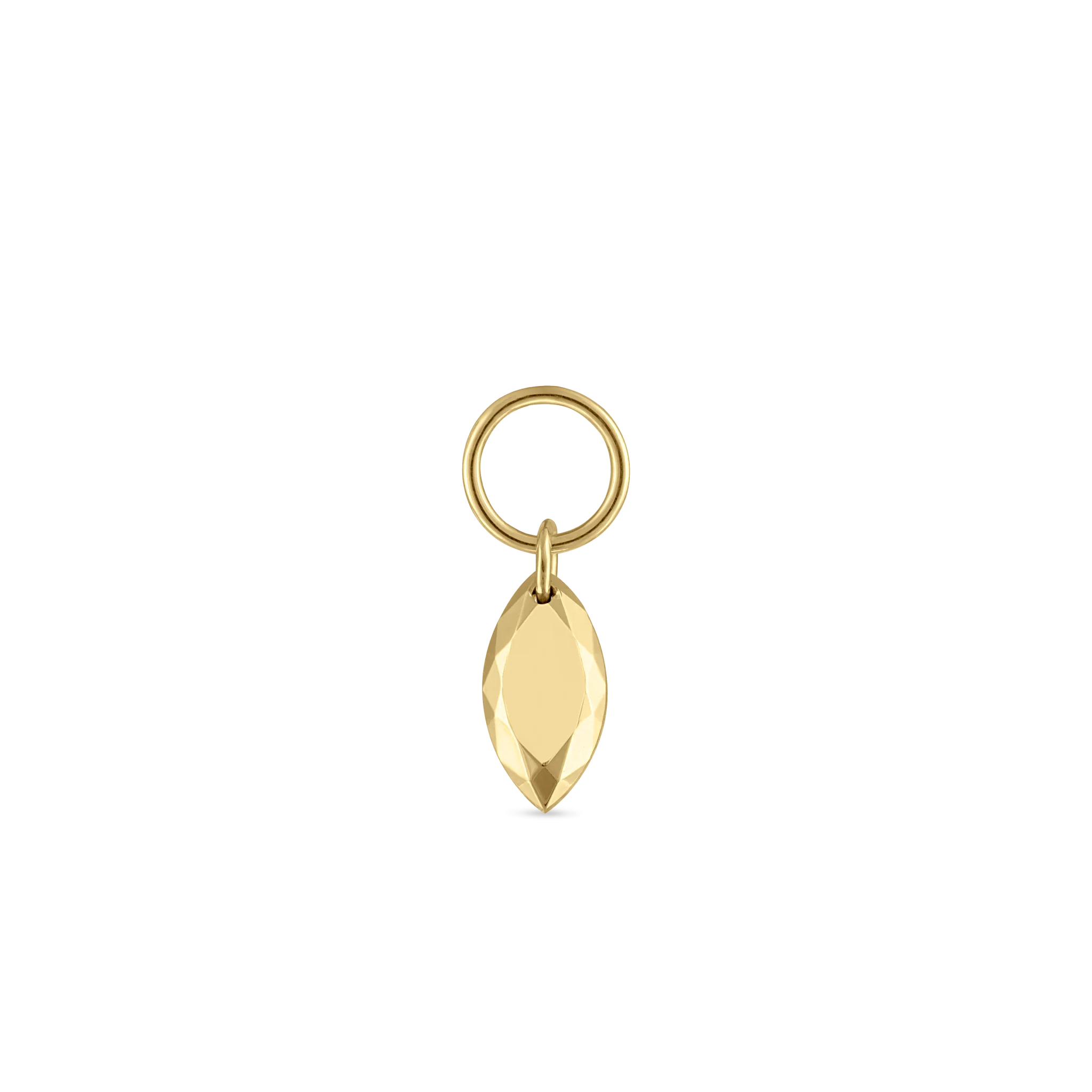 Faceted Gold Marquise Charm - Image 56