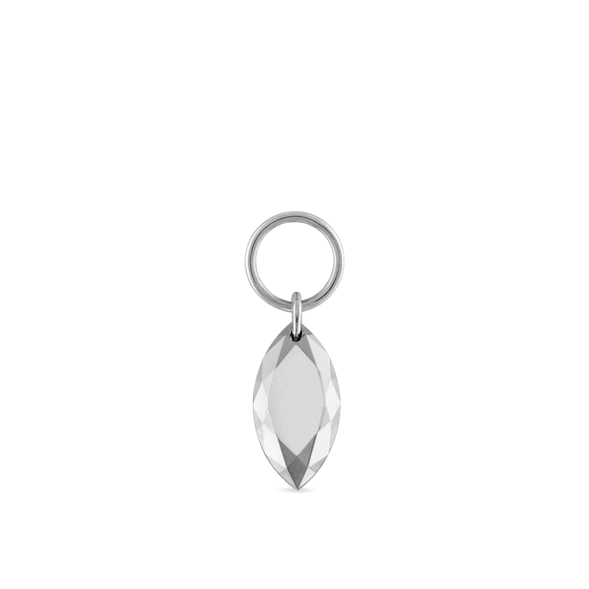 Faceted Gold Marquise Charm - Image 6