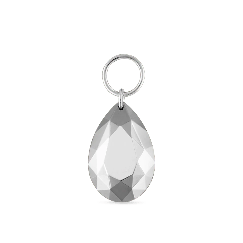 Faceted Gold Pear Charm - Image 13