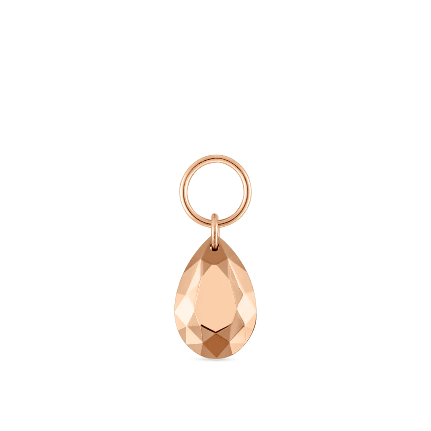 Faceted Gold Pear Charm - Image 32