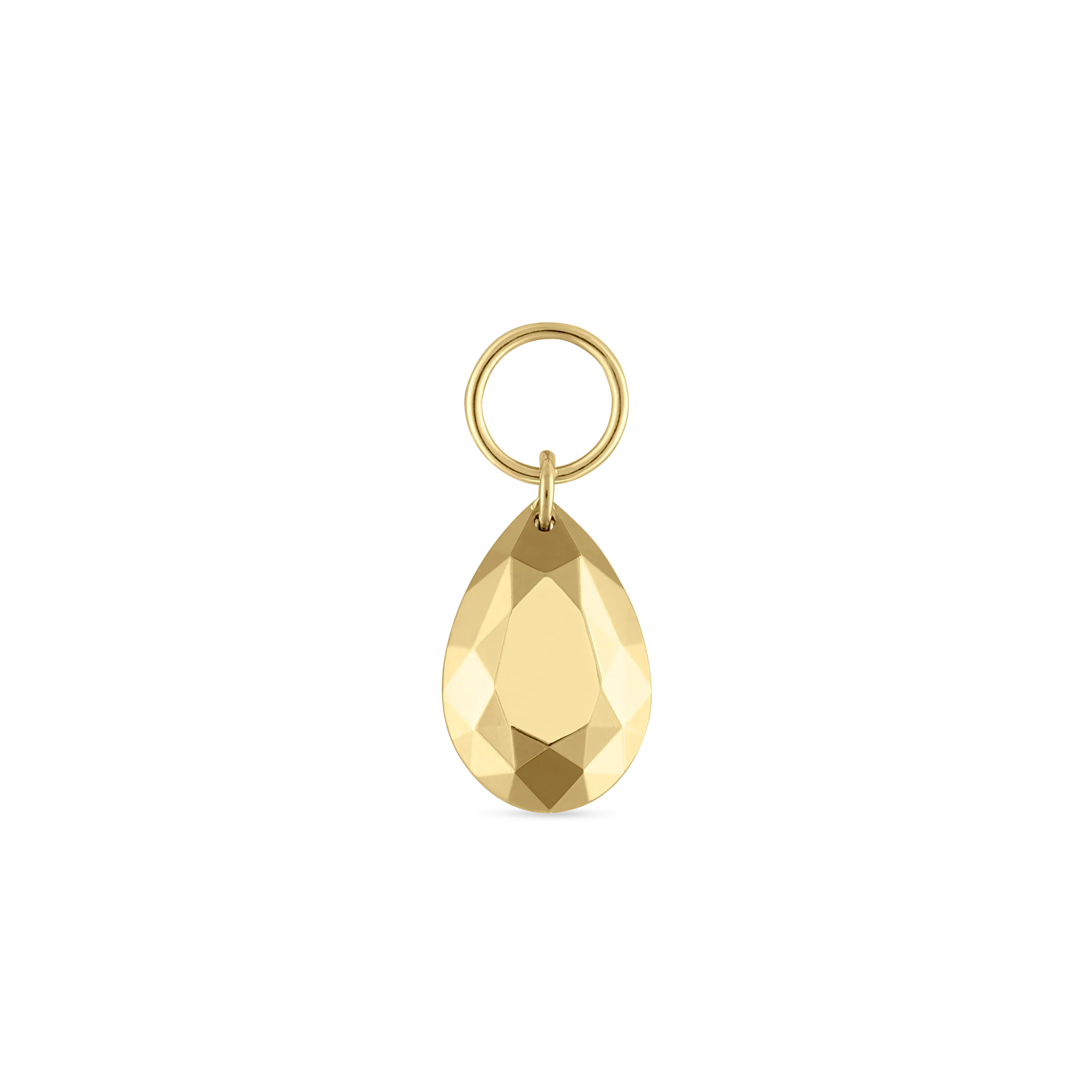 Faceted Gold Pear Charm - Image 50