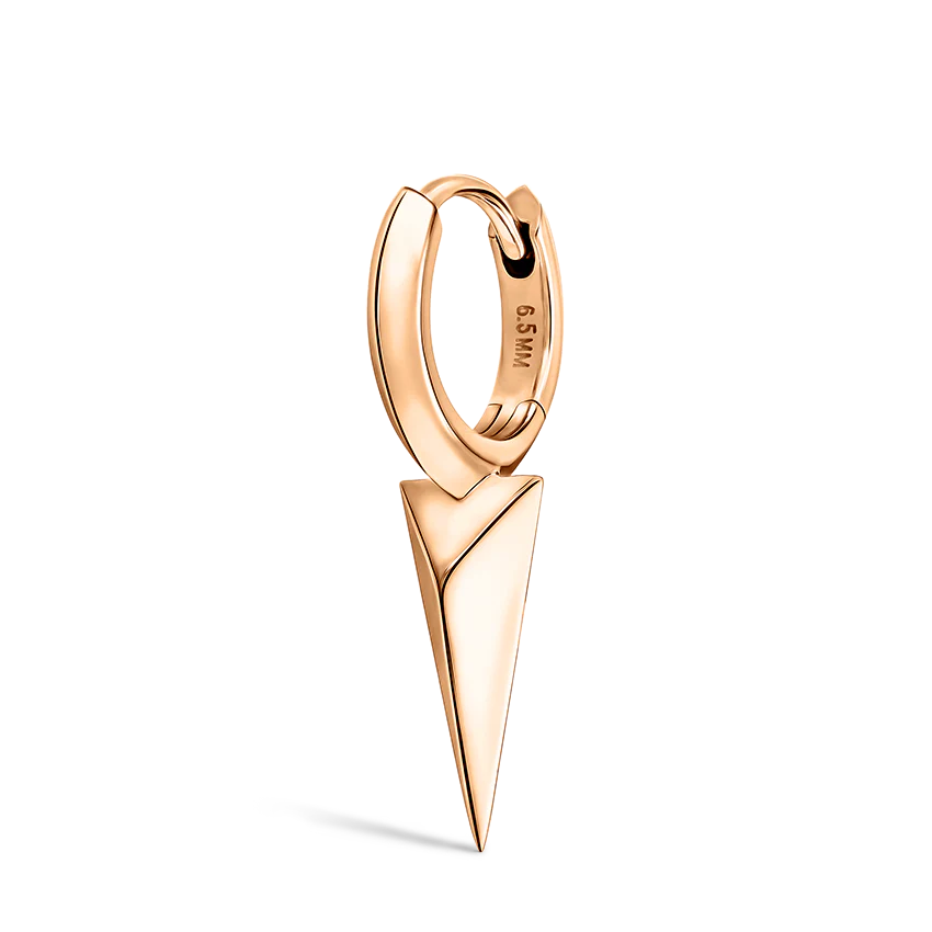 Faceted Single Long Spike Hoop Earring - Image 34
