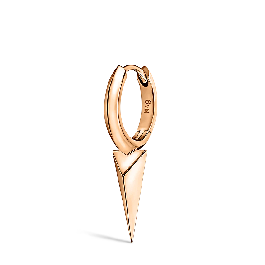 Faceted Single Long Spike Hoop Earring - Image 39