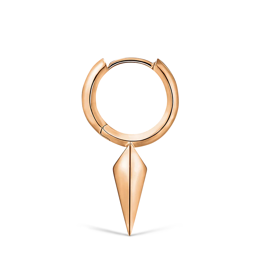 Faceted Single Long Spike Hoop Earring - Image 40