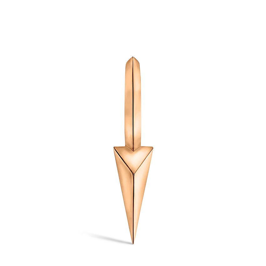 Faceted Single Long Spike Hoop Earring - Image 41
