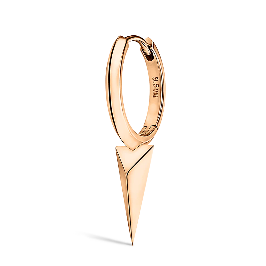 Faceted Single Long Spike Hoop Earring - Image 46