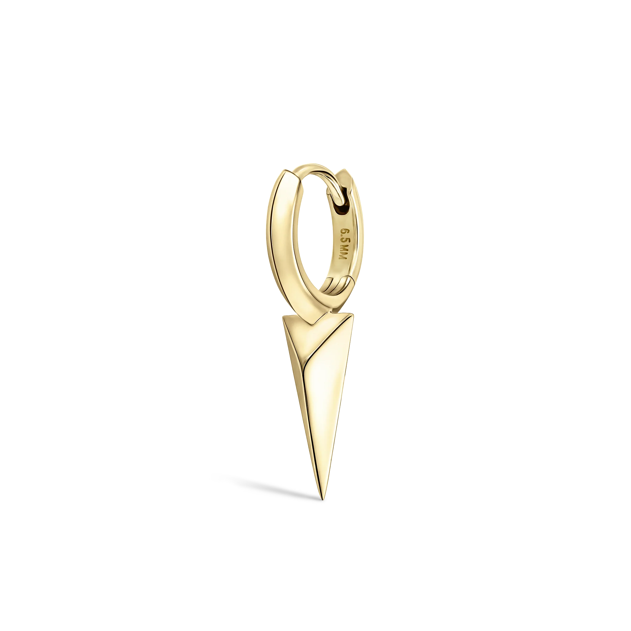 Faceted Single Long Spike Hoop Earring - Image 52