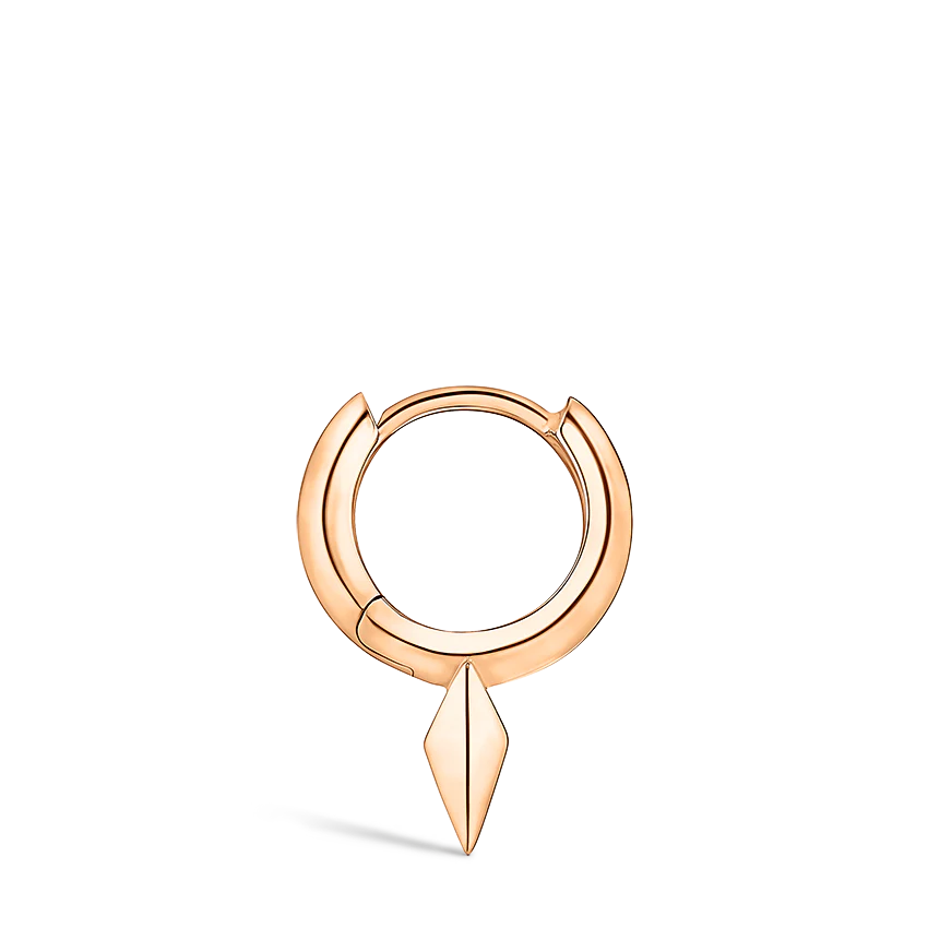Faceted Single Short Spike Hoop Earring - Image 35