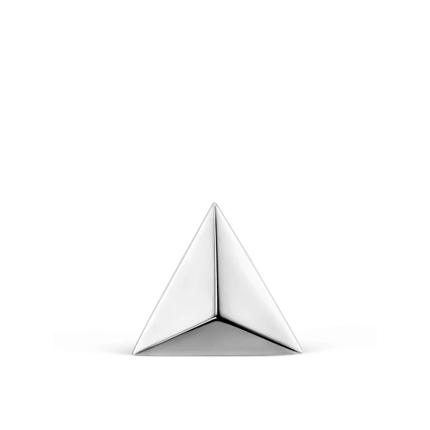 Faceted Triangle Stud Earring - Image 3
