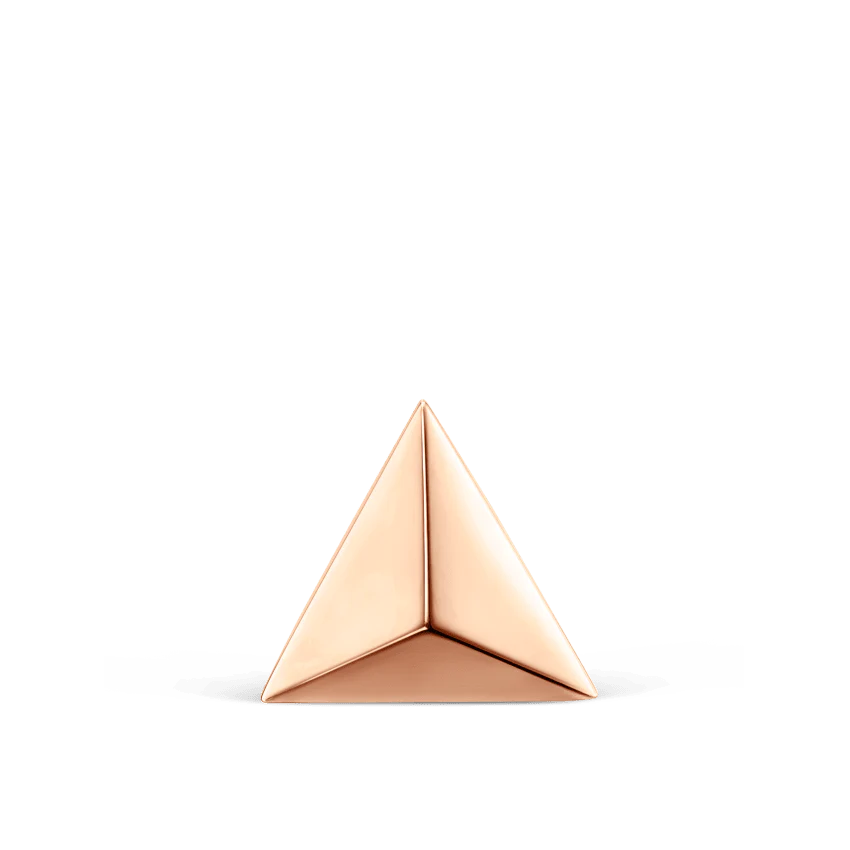 Faceted Triangle Threaded Stud Earring With Titanium Backing - Image 57