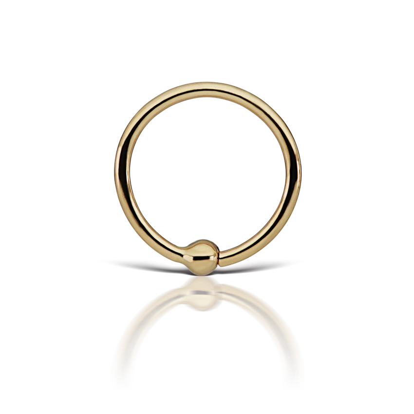 Fixed Gold Ball Ring - Image 17