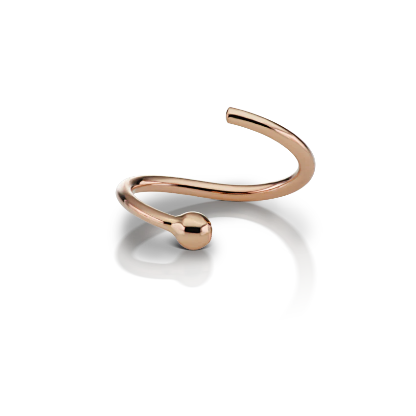 Fixed Gold Ball Ring - Image 46