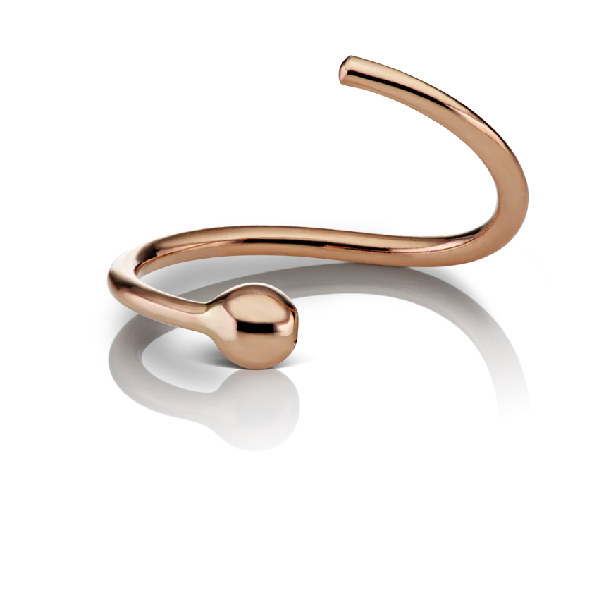 Fixed Gold Ball Ring - Image 52