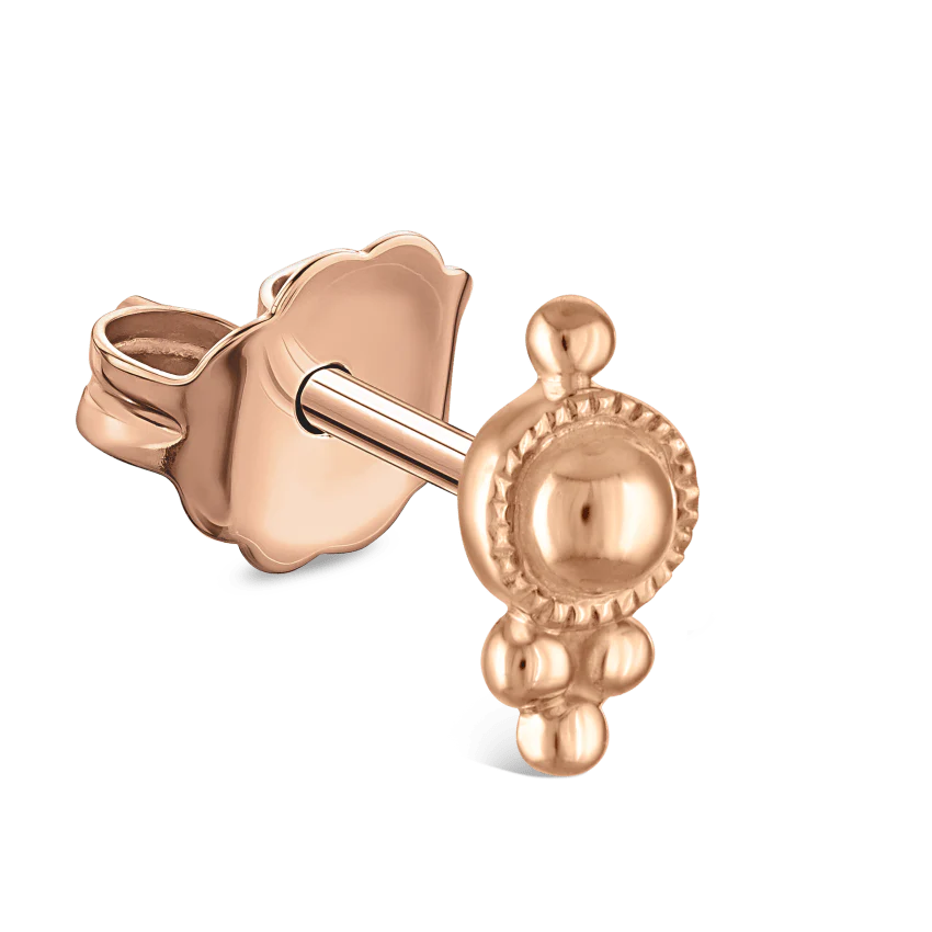 Four Ball Trinity Stud Earring - Image 6