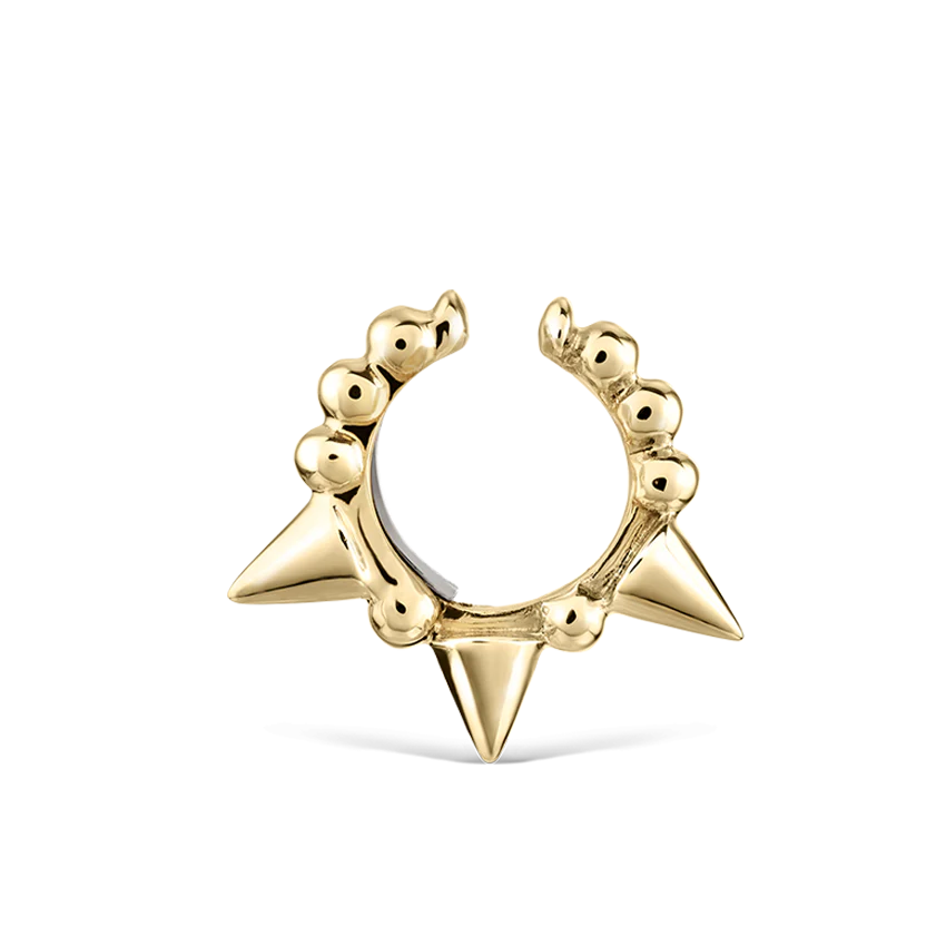 Granulated Triple Short Spike Tash Cuff Earring - Image 11