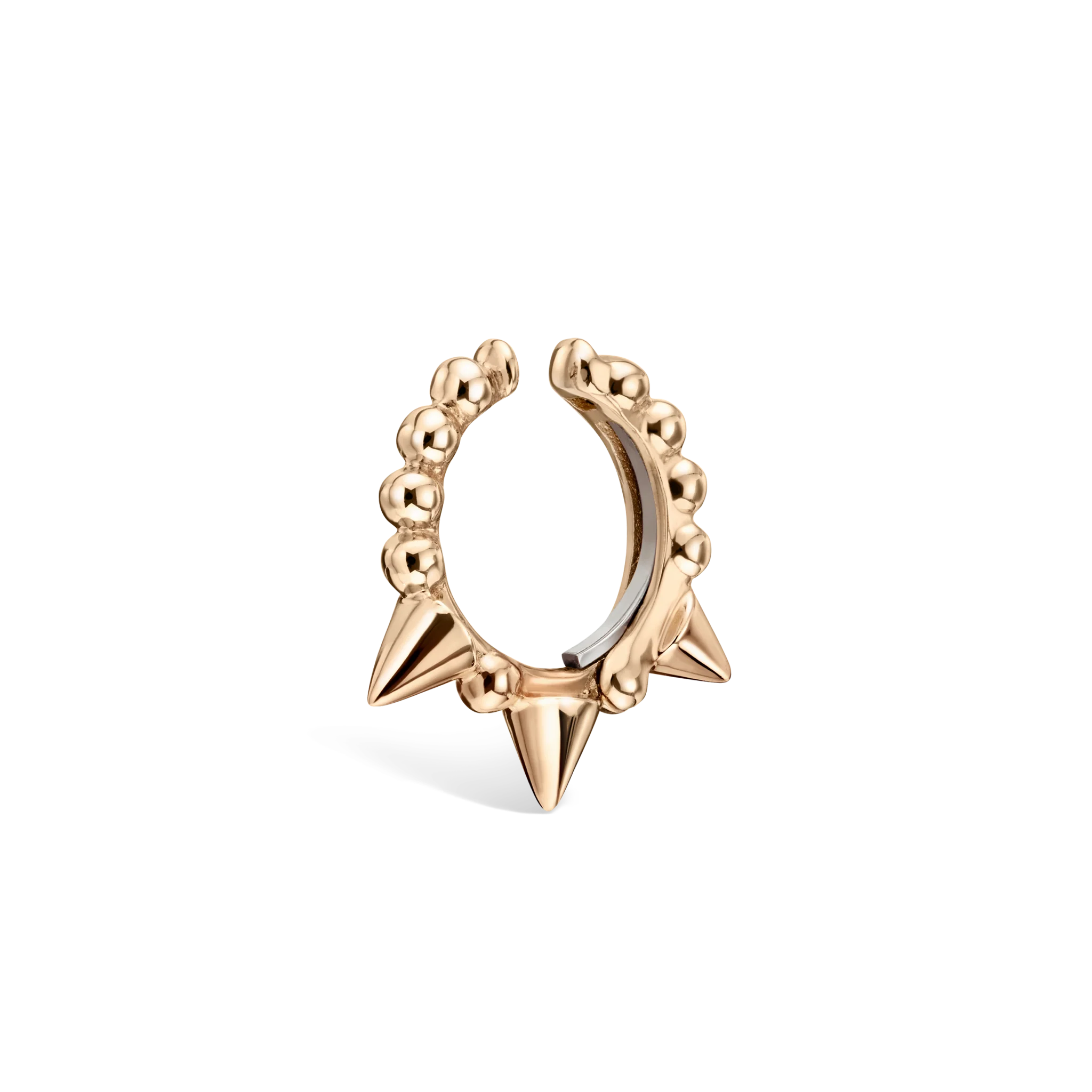 Granulated Triple Short Spike Tash Cuff Earring - Image 29