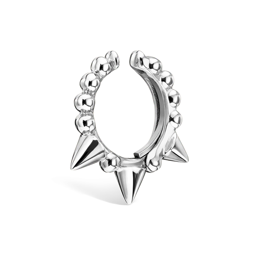Granulated Triple Short Spike Tash Cuff Earring - Image 6