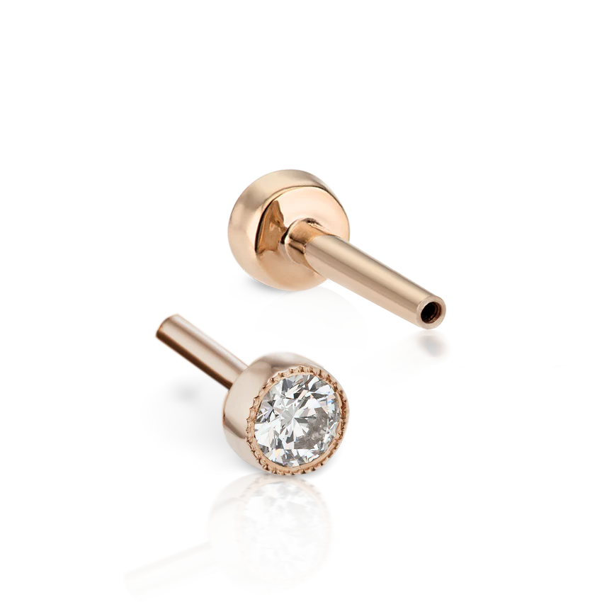 Scalloped Set Diamond Tash Threaded Backing - Image 53