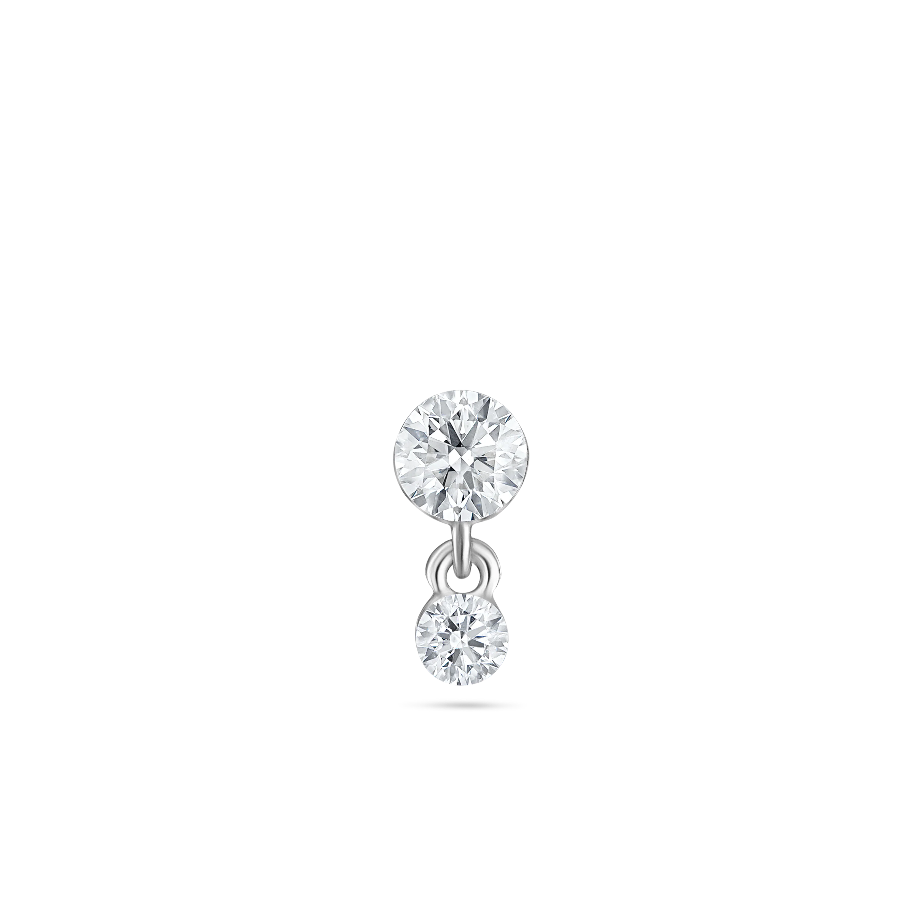 Invisible Set Diamond Dangle Stud Earring - Image 23