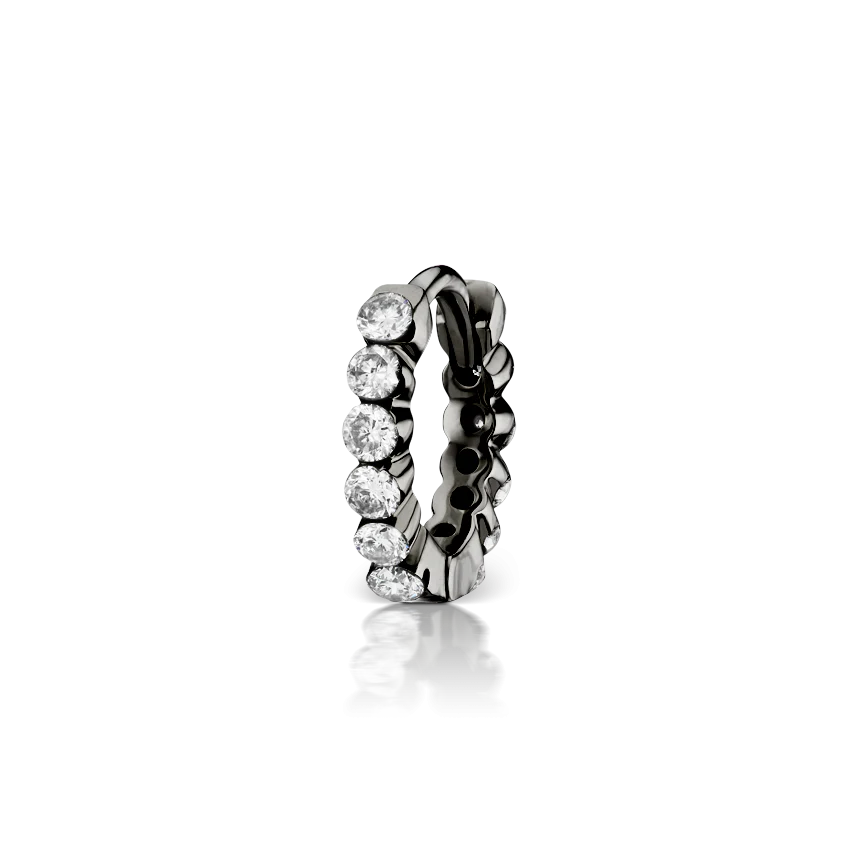 Invisible Set Diamond Eternity Hoop Earring - Image 107