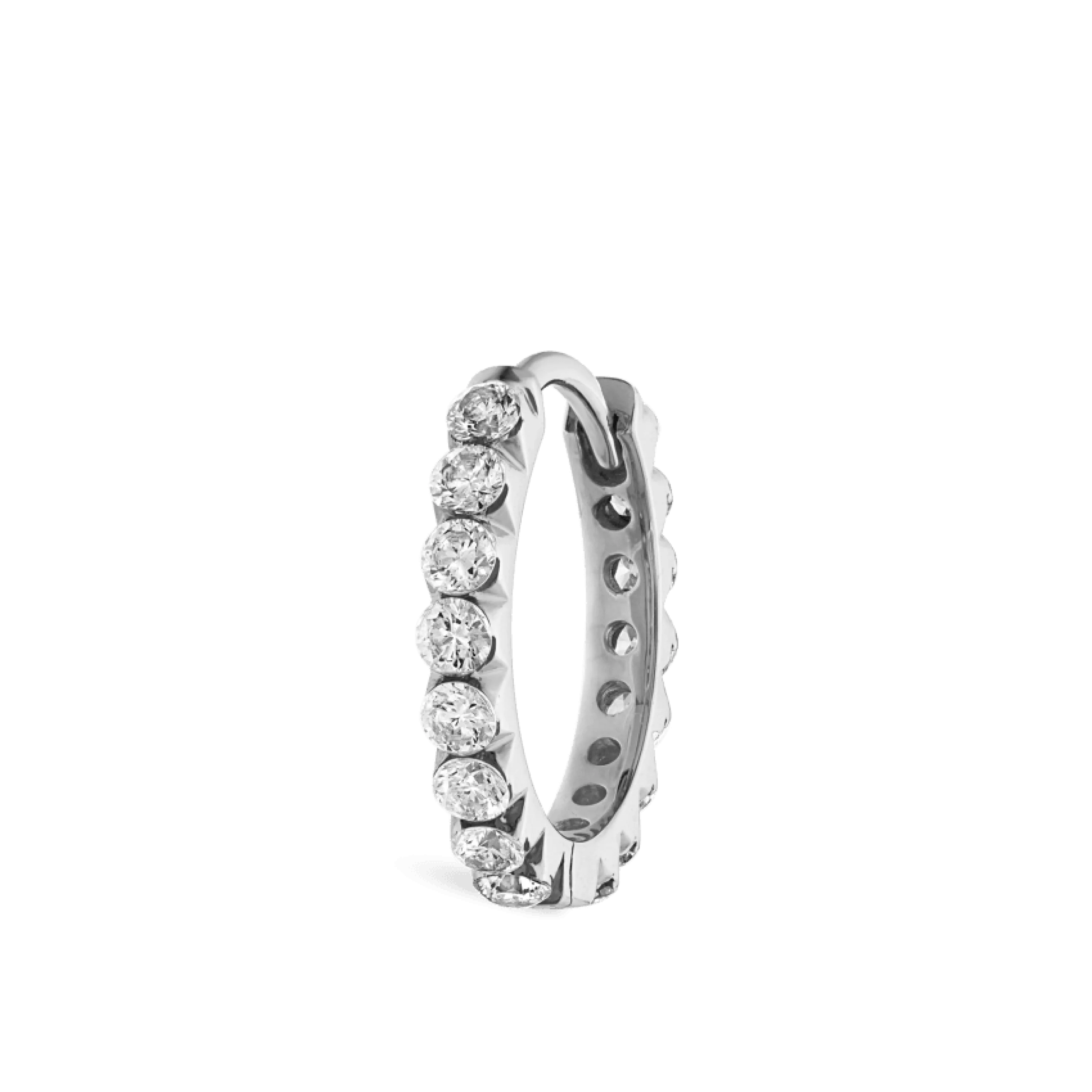 Invisible Set Diamond Eternity Hoop Earring - Image 115