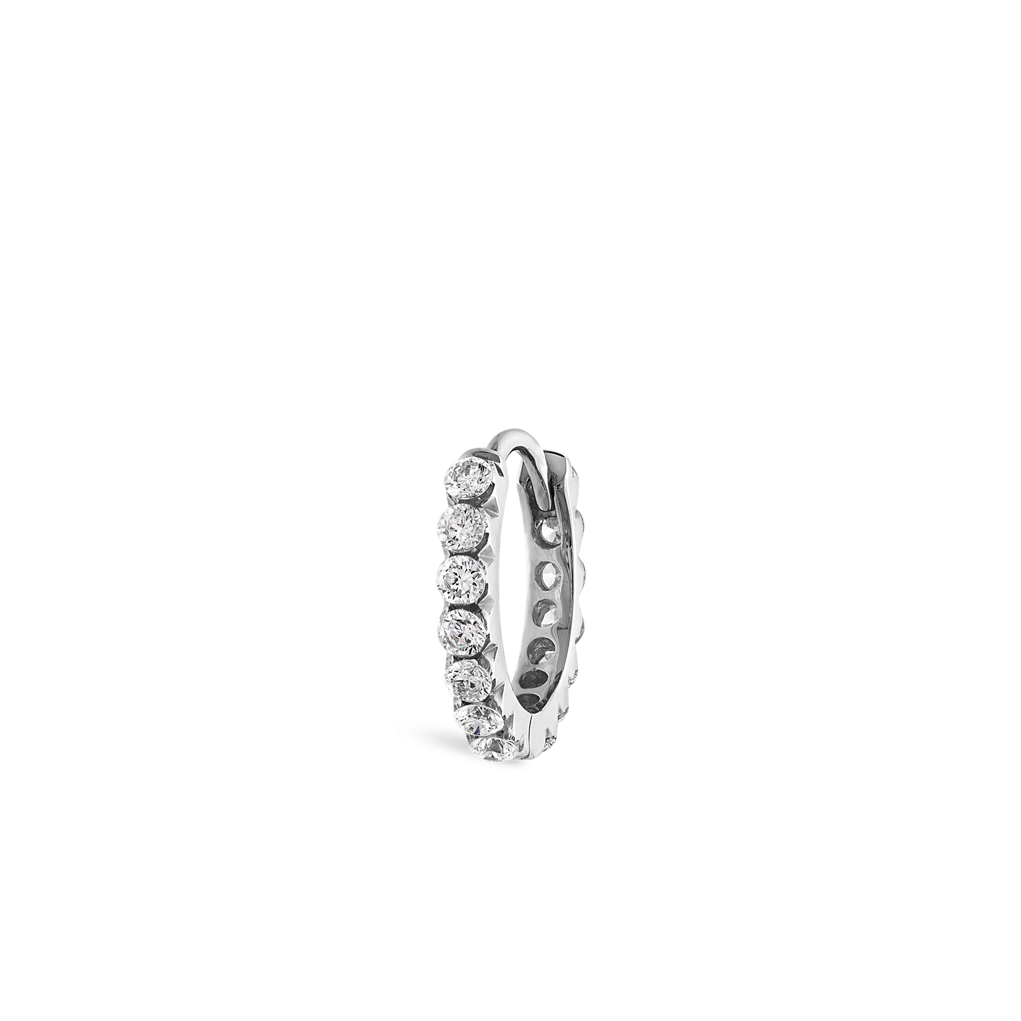 Invisible Set Diamond Eternity Hoop Earring - Image 123