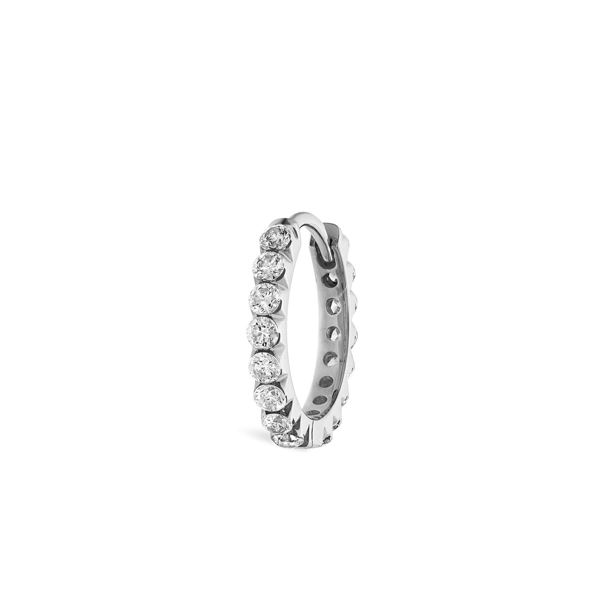 Invisible Set Diamond Eternity Hoop Earring - Image 126